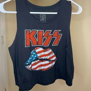 A Kiss crop top